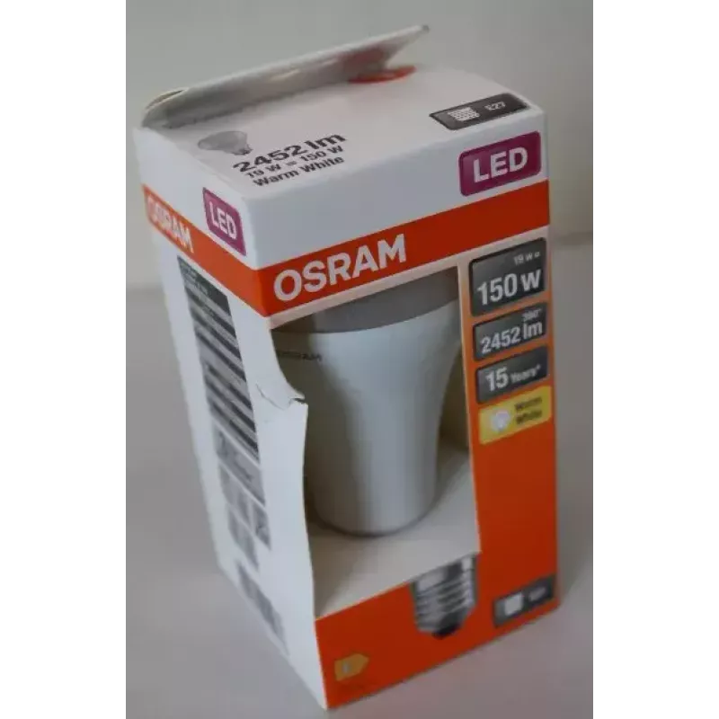 LEDvance Parathom Classic LED E27 19W 827 (Warm balta) bez iespējas regulēt — bojāts iepakojums