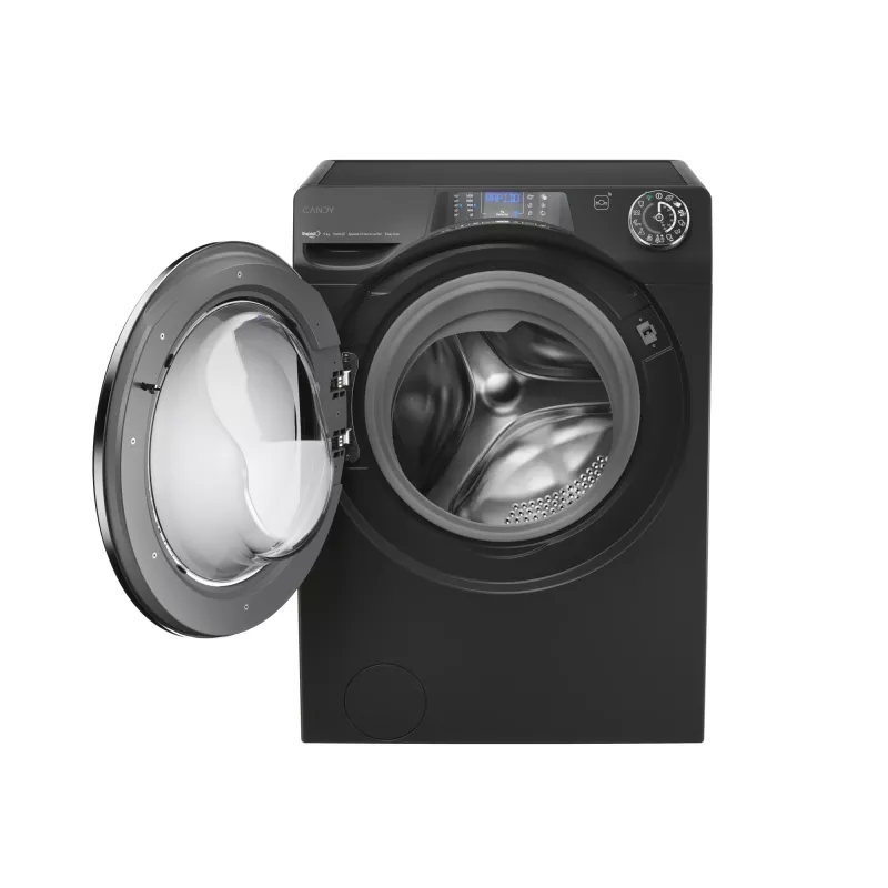 Candy RapidÓ PRO RP 496BWMBCB/1-S veļas mašīna Ielādējama no priekšas 9 kg 1400 RPM Melna