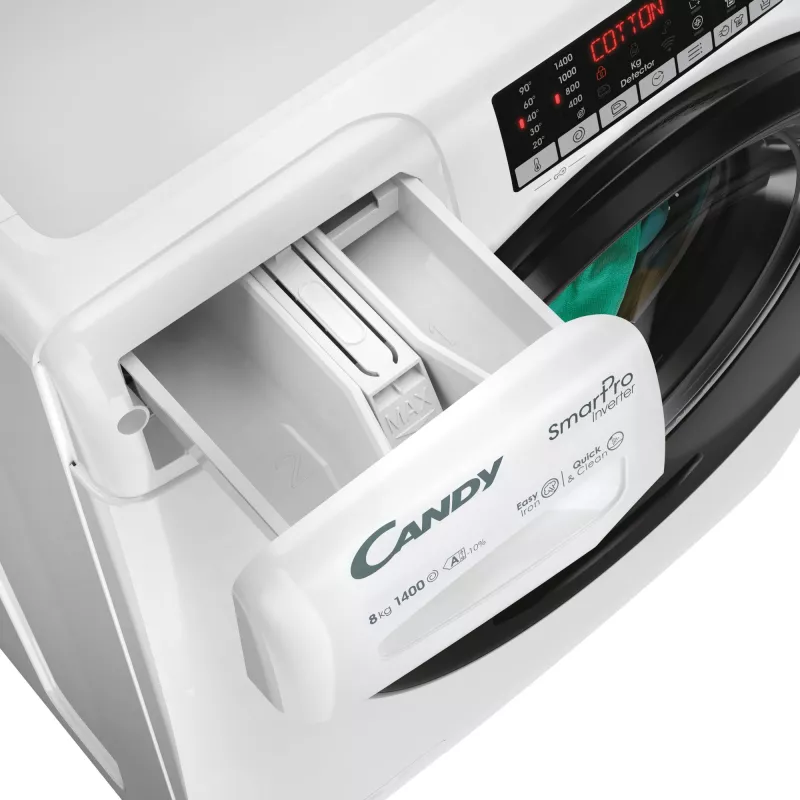 Candy Smart Pro Inverter CSO486TWMB6/1-S veļas mašīna Priekšējā ielāde 8 kg 1400 apgr./min Balta