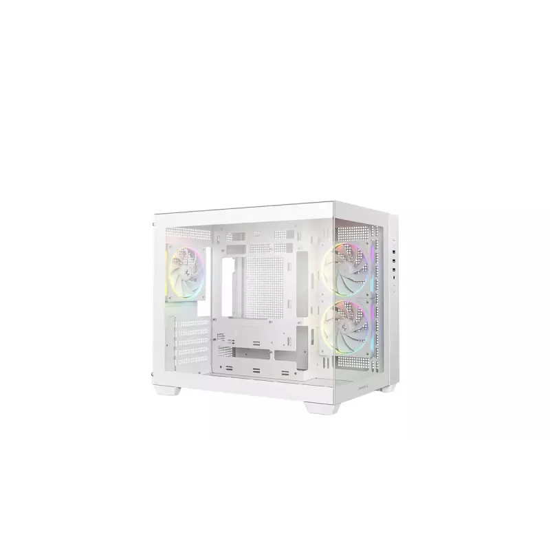 PC korpuss DeepCool CG330 3F balta — Vidēja torņa ATX šasija, balta