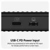 SSD korpuss Hyper HD2500GL M.2 PCIe SSD (USB4 Gen4, USB‑C) melns