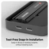 SSD korpuss Hyper HD2500GL M.2 PCIe SSD (USB4 Gen4, USB‑C) melns