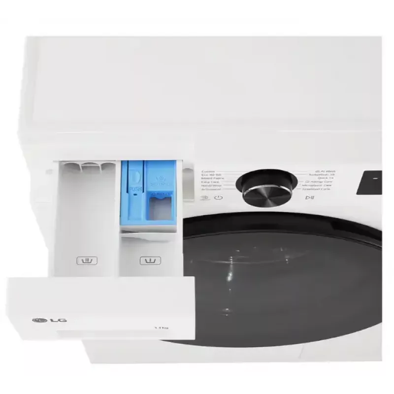 Veļas mazgājamā mašīna LG F4X5011TWB — priekšpuses ielādes veļas mazgājamā mašīna no LG, modelis F4X5011TWB