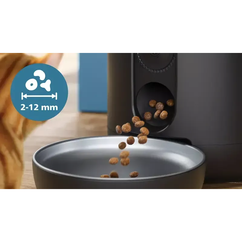 Automātiskā mājdzīvnieku barotava Philips 5000 sērija PAW5320/02 ar kameru, 4,5 L barības un ūdens ietilpība, plastmasas korpuss, iekštelpu lietošanai