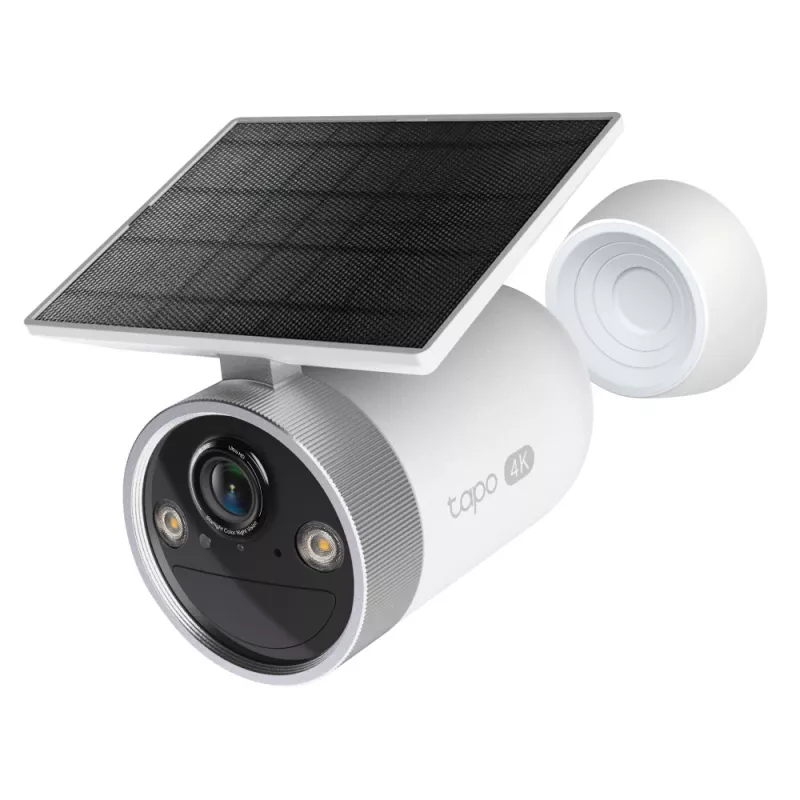 TP-Link Tapo Enhanced AI Solar Security Camera Ultra, bezvadu, lodes tipa, Wi-Fi, ārējā, 850 nm, 512 GB