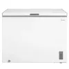 Saliekamā saldētava Midea MDRC411FZE01 — brīvstāvoša, 293 L ietilpība, E energoklase, 14 kg/24h sasaldēšana, balta