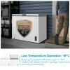 Saliekamā saldētava Midea MDRC411FZE01 — brīvstāvoša, 293 L ietilpība, E energoklase, 14 kg/24h sasaldēšana, balta