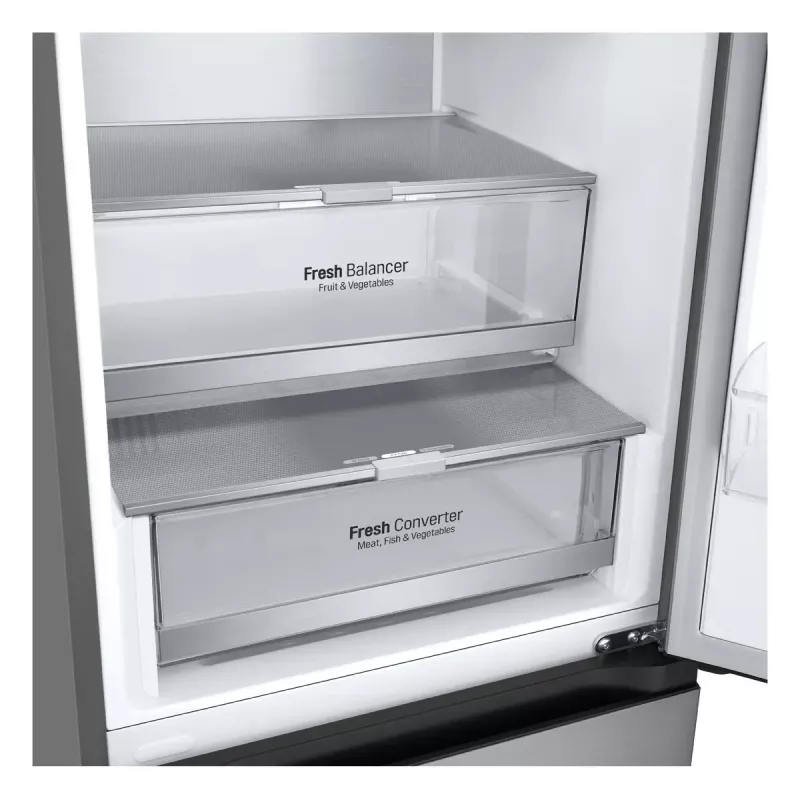 LG GBV7280CPY.APYQEUR ledusskapis-saldētava Brīvi stāvošs 387 L Nerūsējošais tērauds