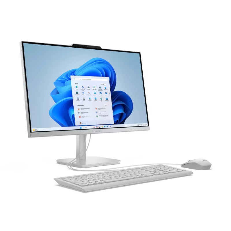 Lenovo A100 Intel Core i3 N-series i3-N305 60,5 cm (23,8 collas) 1920 x 1080 pikseļi Viss-vienā dators 16 GB DDR5-SDRAM 512 GB SSD Windows 11 Home Wi-Fi 6 (802.11ax) Pelēks