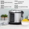 Multivārāmais katls Tristar RK-6132 — 1.5 L, 500 W, 7 auto programmas, LCD, nerūsējošais tērauds/melns
