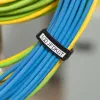 Pašlīmējoša nepārtrauktā printera etiķete Brady M21-500-414 — melna uz balta, 1,3 cm augstums, 3,05 m garums