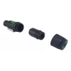 4‑Polu speakON kabeļa savienotājs EQUIP 4‑polu sieviešu, melns, 22.5×22.5 mm, 30 g
