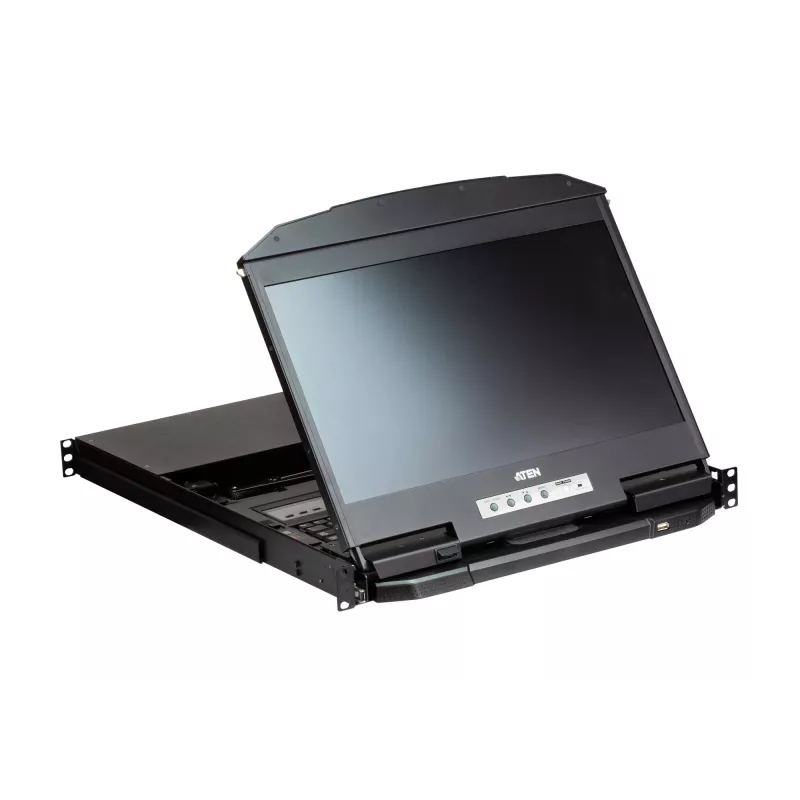ATEN CL3884NW-ATA-ITG plaukta konsole 47 cm (18,5 collas) melna