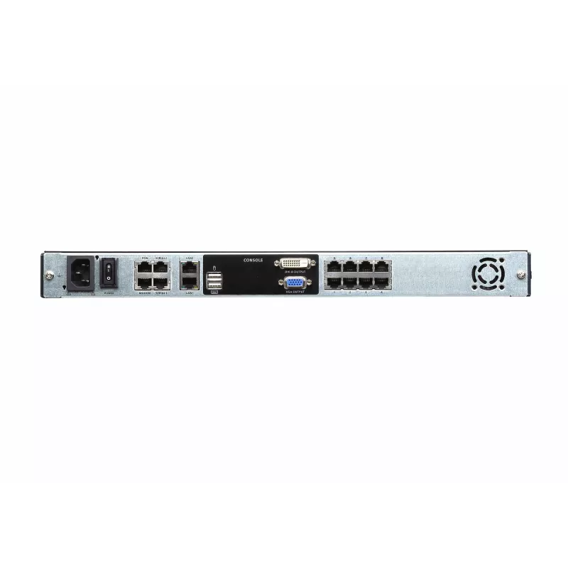 ATEN KL1108VN plauktā montējama konsoles sistēma 48,3 cm (19 collas) 1280 x 1024 pikseļi Metāls Melns 1U
