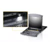 ATEN KL1508AM plaukta konsole 43,2 cm (17 collas) 1280 x 1024 pikseļi Metāls Melna 1U