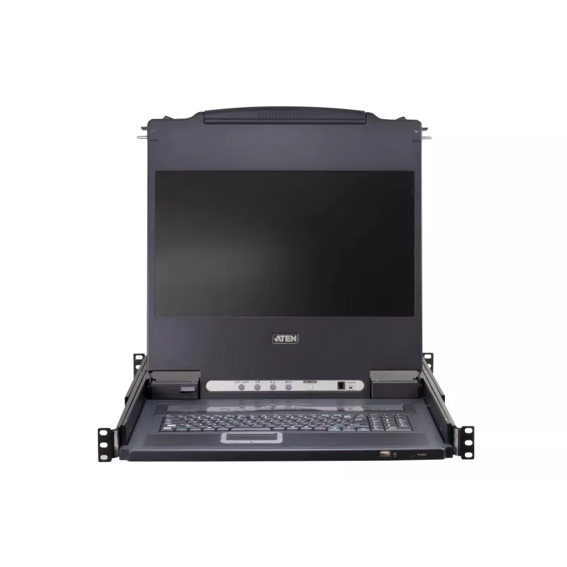 ATEN CL5716M statīvā montējama konsole 43,2 cm (17 collas) 1280 x 1024 pikseļi metāls, plastmasa melna 1U