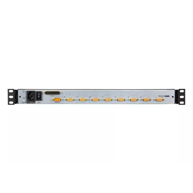 ATEN CL5808N statīva konsole 48,3 cm (19 collas) 1280 x 1024 pikseļi Metāls, Plastmasa Melns 1U