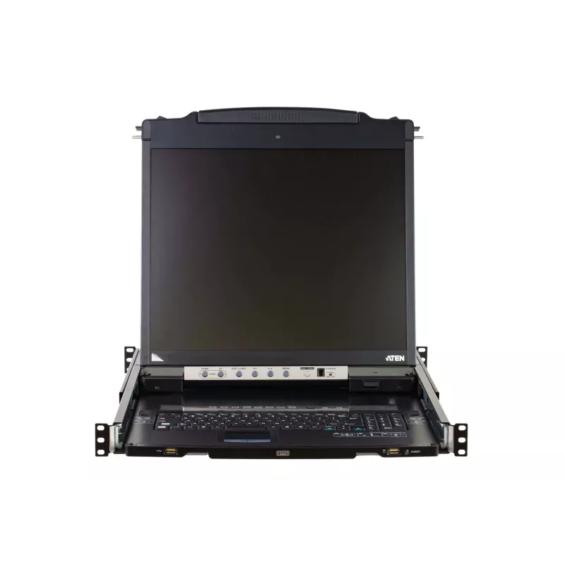 ATEN CL5808N statīva konsole 48,3 cm (19 collas) 1280 x 1024 pikseļi Metāls, Plastmasa Melns 1U