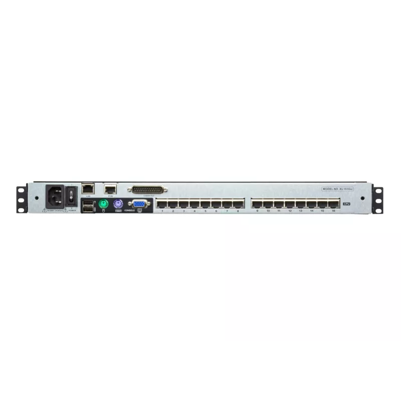 ATEN KL1516AIM plaukta konsole 43,2 cm (17 collas) 1280 x 1024 pikseļi Metāls Melns 1U