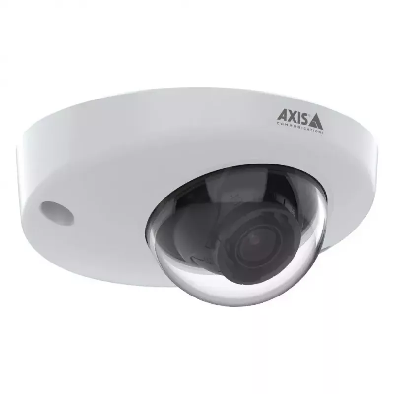 Kupolveida IP drošības kamera AXIS 02502-001 — Iekštelpu griestu montāža, 1920×1080, 3,6 mm objektīvs, 1/2,9 collas CMOS, 0,04 lx, 250° rotācijas diapazons