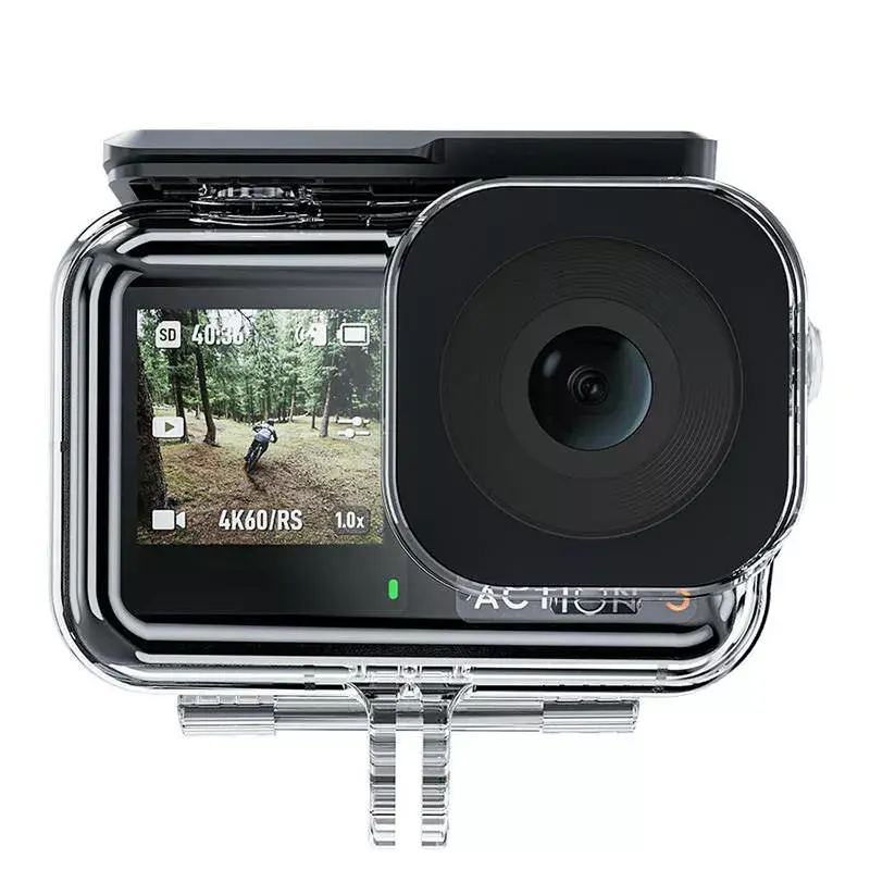Telesin ūdensnecaurlaidīgais korpuss DJI Action 3 – aizsargapvalks Action3 kamerai