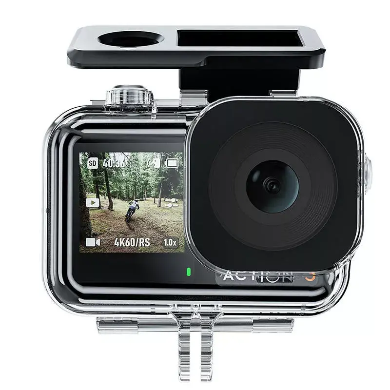 Telesin ūdensnecaurlaidīgais korpuss DJI Action 3 – aizsargapvalks Action3 kamerai