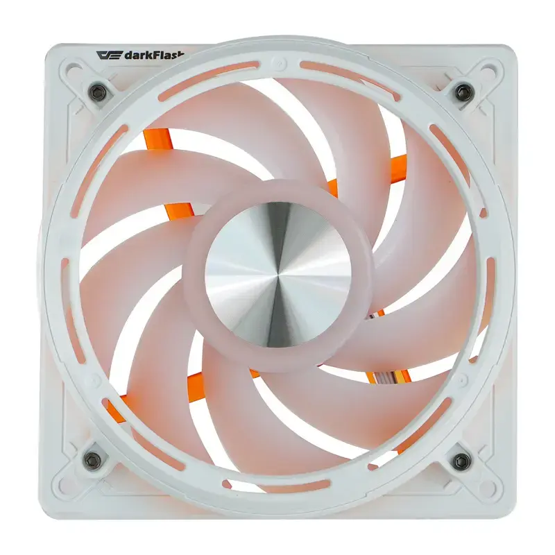 Dzesēšanas ventilators Darkflash DE8 (balts) — viens korpusa ventilators