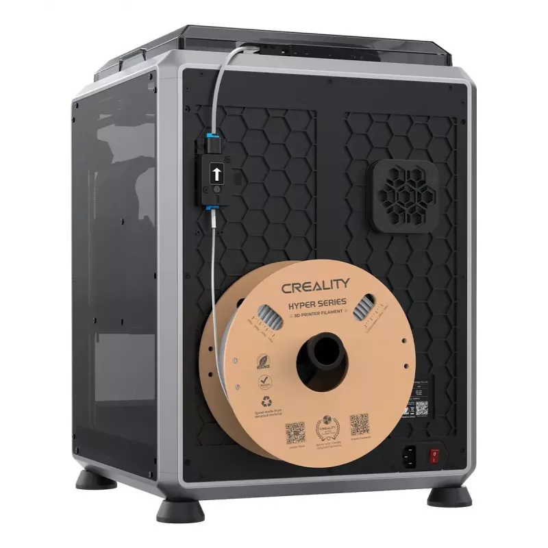 3D Printer Creality K1C FDM Wi‑Fi — PLA/ABS/ASA/PETG/TPU, Slānis 0.1–0.35 mm, 4.3 collu skārienekrāns, 100–240V