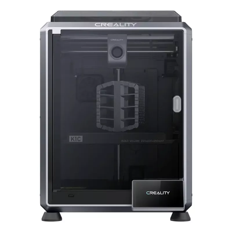 3D Printer Creality K1C FDM Wi‑Fi — PLA/ABS/ASA/PETG/TPU, Slānis 0.1–0.35 mm, 4.3 collu skārienekrāns, 100–240V