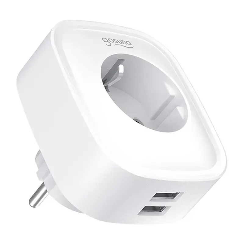 Viedā WiFi kontaktligzda Gosund SP112-M ar 2x USB — divu gabalu komplekts