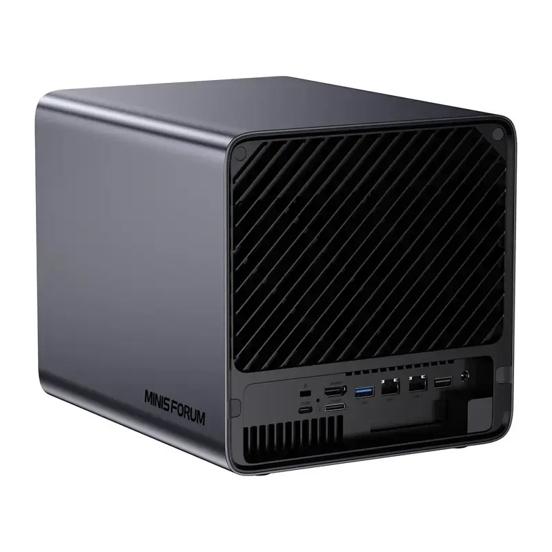 Mini-PC Minis Forum NAS N5 Pro AMD Ryzen AI 9 HX Pro 370, 32GB RAM, 128GB atmiņa