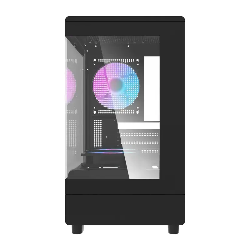 Datora korpuss DarkFlash DB330M Melns v2 ar trim iepriekš uzstādītiem ventilatoriem