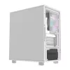 Darkflash datora korpuss DB330M balta v2 ar trīs iepriekš uzstādītiem ventilatoriem, micro-ATX/mATX atbalsts