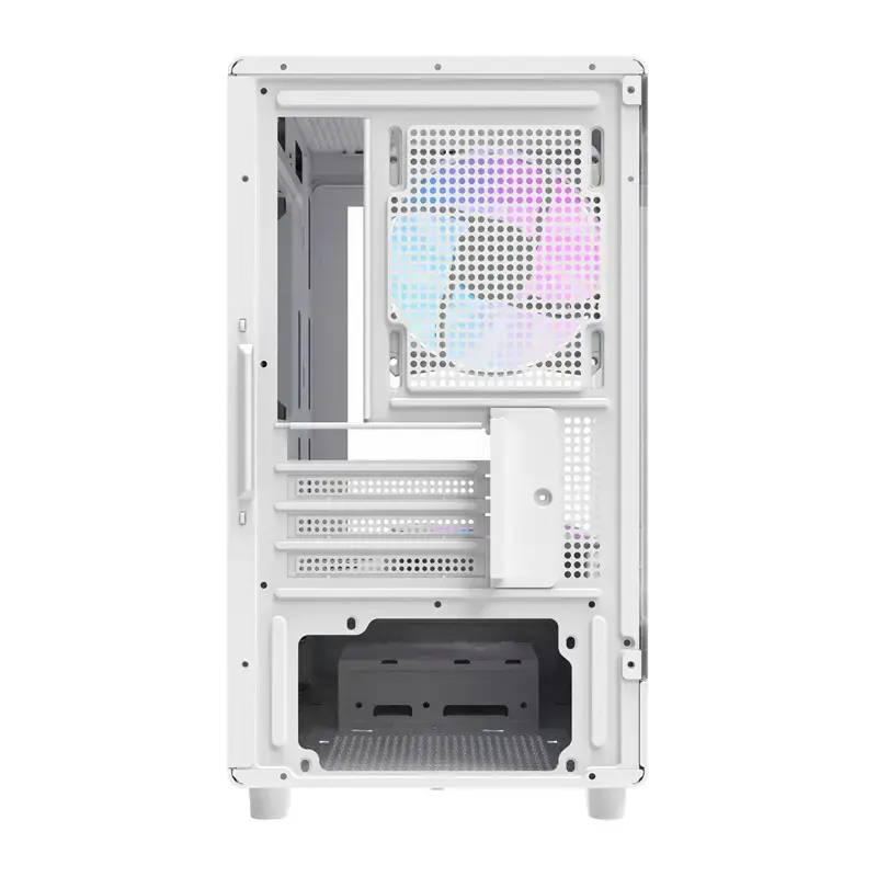 Darkflash datora korpuss DB330M balta v2 ar trīs iepriekš uzstādītiem ventilatoriem, micro-ATX/mATX atbalsts