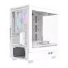 Darkflash datora korpuss DB330M balta v2 ar trīs iepriekš uzstādītiem ventilatoriem, micro-ATX/mATX atbalsts