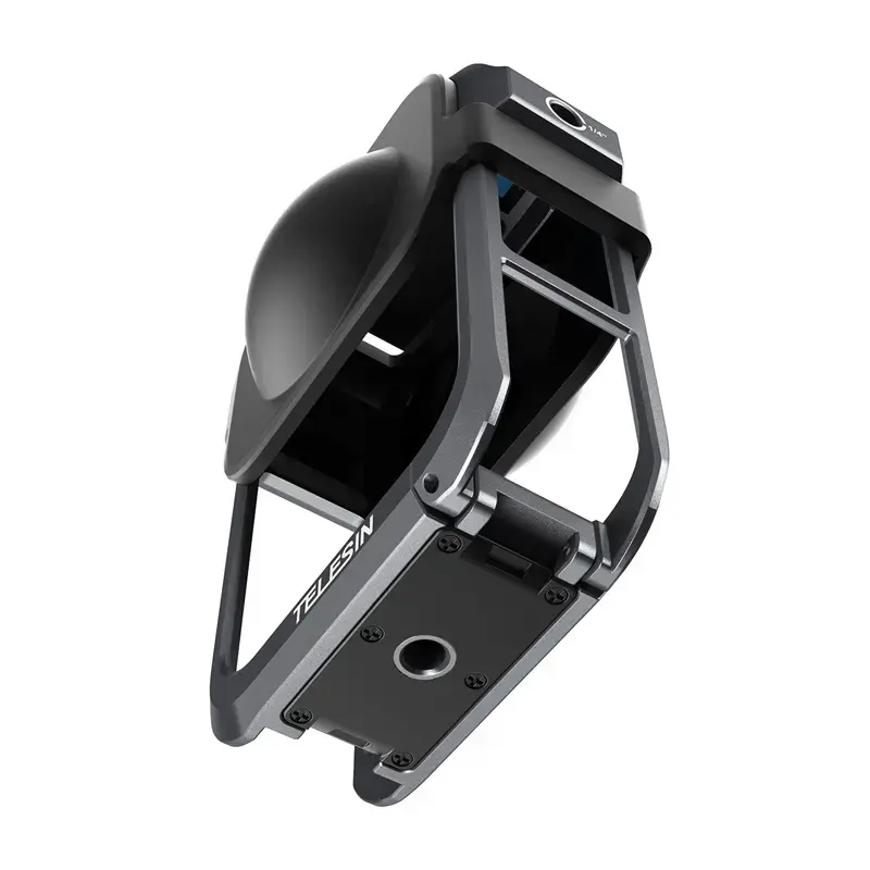 Metāla aizsargbūris Telesin DJI Osmo 360 kamerai – viegls metāla rāmis, stiprinājuma punkti