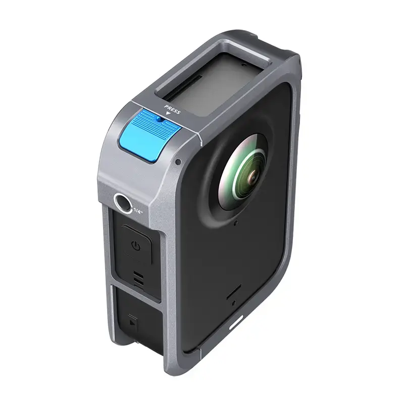 Metāla aizsargbūris Telesin DJI Osmo 360 kamerai – viegls metāla rāmis, stiprinājuma punkti