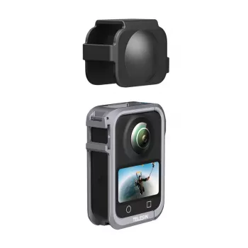 Metāla aizsargbūris Telesin DJI Osmo 360 kamerai – viegls metāla rāmis, stiprinājuma punkti