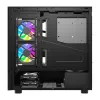 Datora korpuss DarkFlash DS950V ar priekšējo displeju (melns) un 6 iepriekš uzstādītiem ventilatoriem