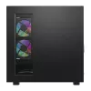 Datora korpuss DarkFlash DS950V ar priekšējo displeju (melns) un 6 iepriekš uzstādītiem ventilatoriem