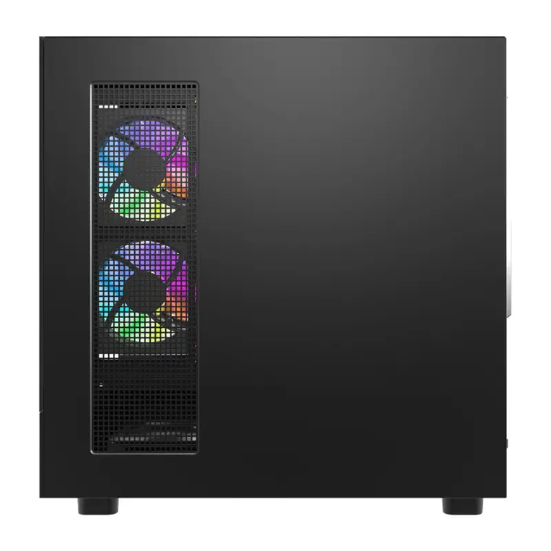 Datora korpuss DarkFlash DS950V ar priekšējo displeju (melns) un 6 iepriekš uzstādītiem ventilatoriem