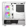 Datorkorpuss DarkFlash DS950V ar iebūvētu displeju, balts, komplektā 6 ventilatori