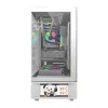 Datorkorpuss DarkFlash DS950V ar iebūvētu displeju, balts, komplektā 6 ventilatori