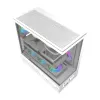 Datorkorpuss DarkFlash DS950V ar iebūvētu displeju, balts, komplektā 6 ventilatori
