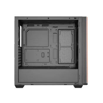 ATX datora korpuss Darkflash DS900WS — midi tornis, bez ventilatoriem, melns