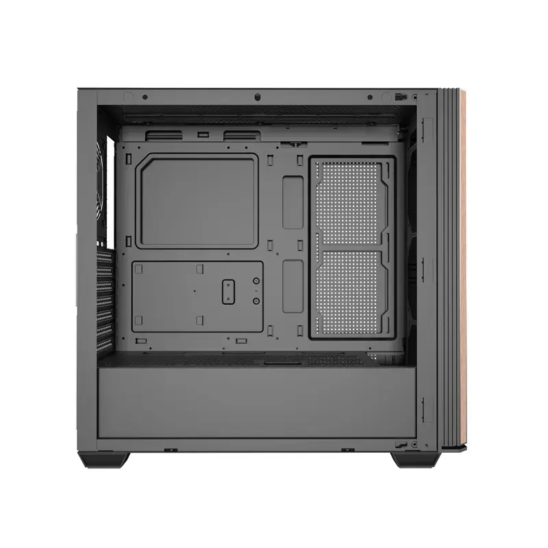 ATX datora korpuss Darkflash DS900WS — midi tornis, bez ventilatoriem, melns