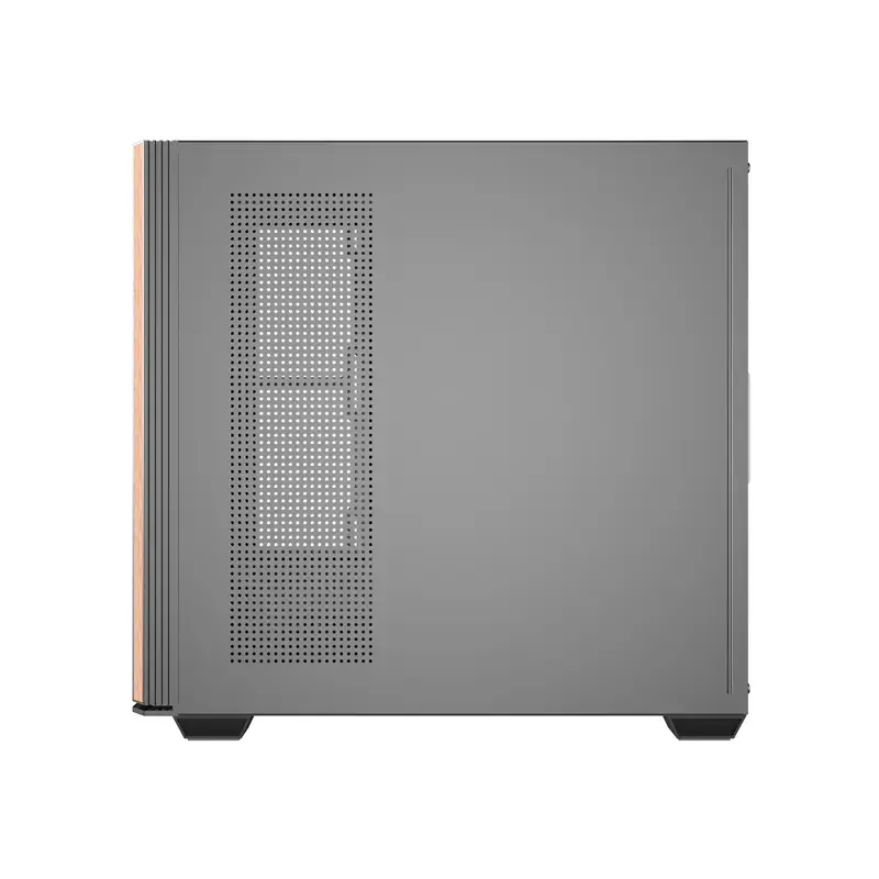 ATX datora korpuss Darkflash DS900WS — midi tornis, bez ventilatoriem, melns