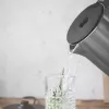 Elektriskā tējkanna GASTROBACK Design Cool Touch 1,5 L 2200 W, nerūsējošais tērauds/melna