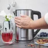 Elektriskā tējkanna GASTROBACK Design Cool Touch 1,5 L 2200 W, nerūsējošais tērauds/melna