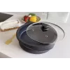 Elektriskā paeljas panna Jata PE640 — apaļa, iekšējais diametrs 34 cm, šūnveida nepiedegošā virsma, 1600 W, 230 V